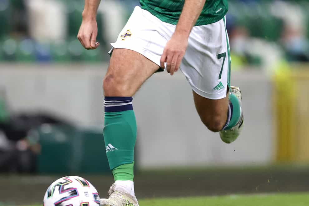 Niall McGinn is targeting three points (Liam McBurney/PA)