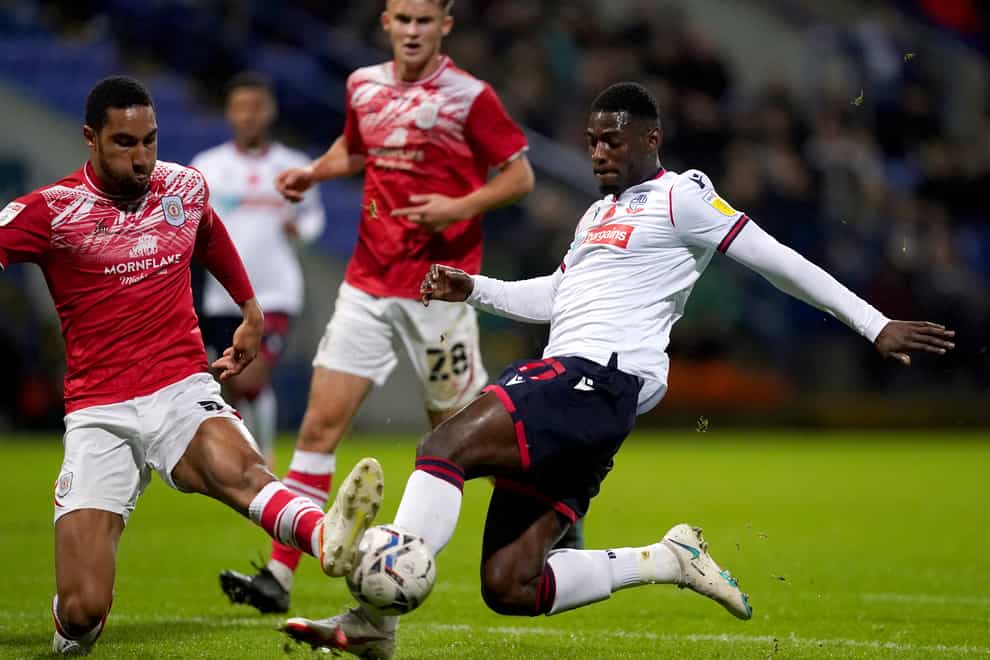 Amadou Bakayoko forced a draw for Bolton (Martin Rickett/PA)