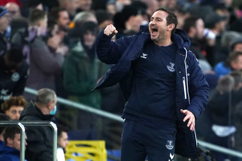 Frank Lampard guided Everton to victory (Peter Byrne/PA)