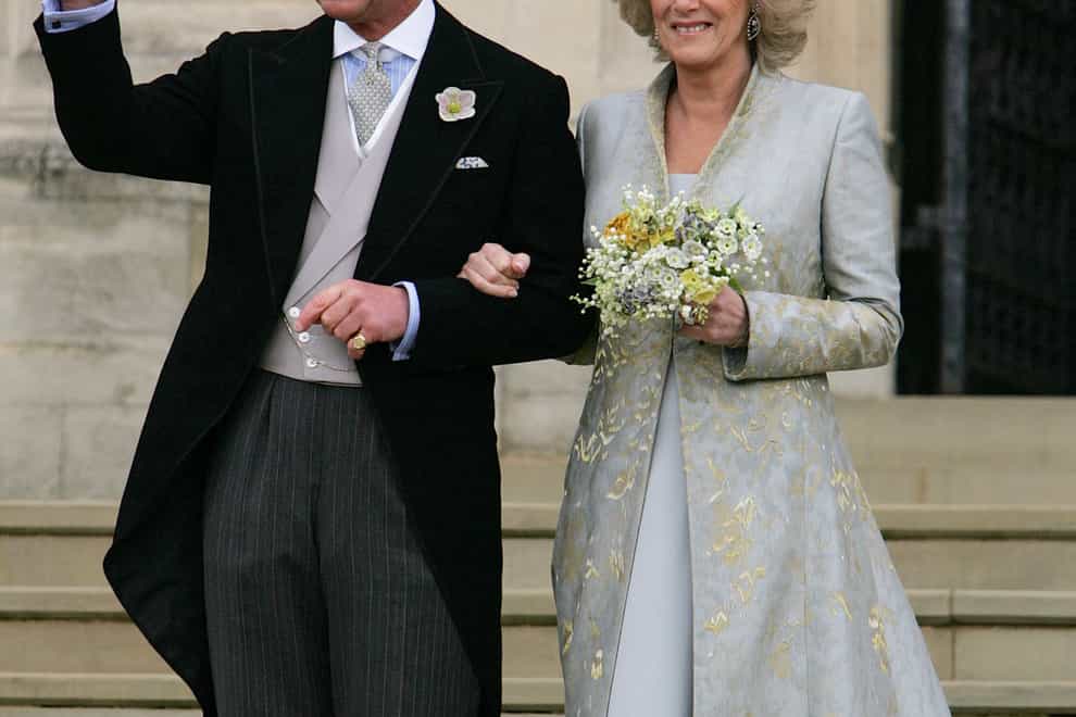 Charles and Camilla on their wedding (Alastair Grant/PA)