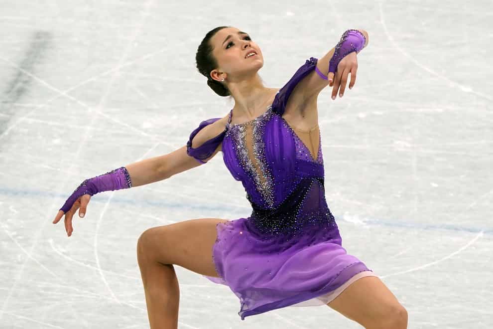 Kamila Valiev lit up the Olympic ice for the first time in Sunday (Andrew Milligan/PA)