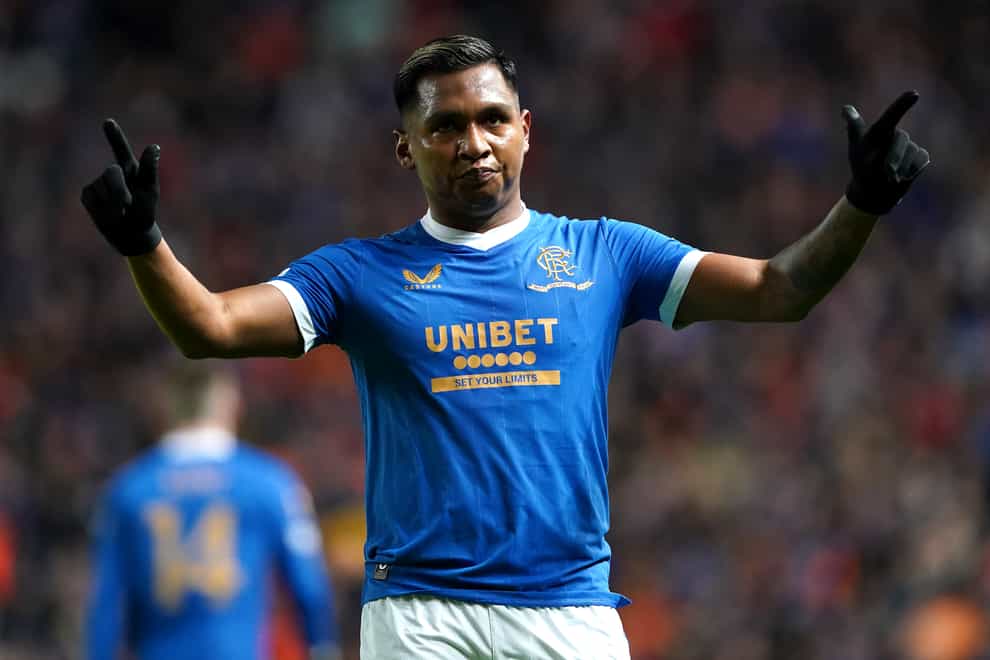 Alfredo Morelos scored twice for Rangers in a 5-0 hammering of Hearts (Andrew Milligan/PA)