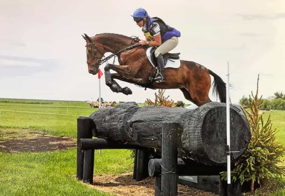 Pineau De Re during the cross country phase of a one-day event (Lizzie Brunt)