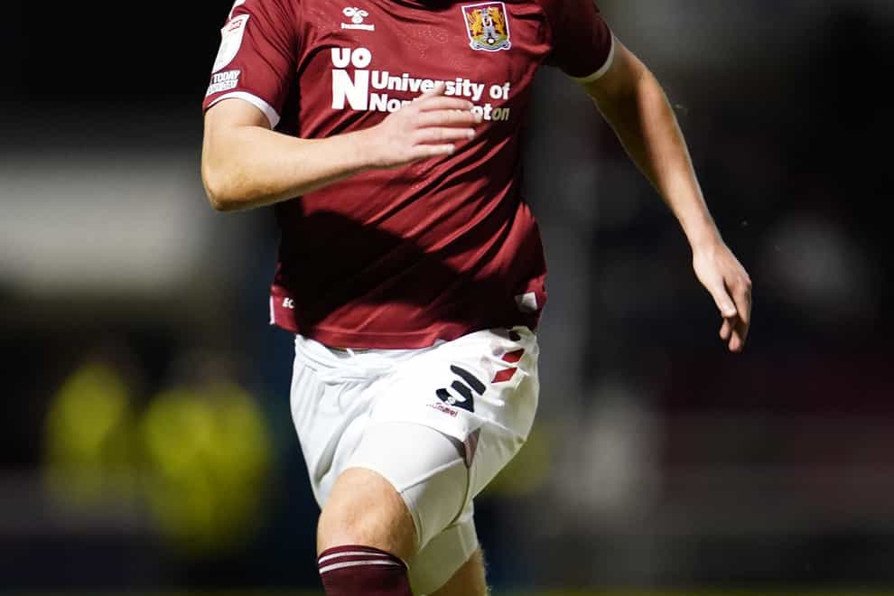 Injured Northampton defender Aaron McGowan faces a spell on the sidelines (Zac Goodwin/PA)