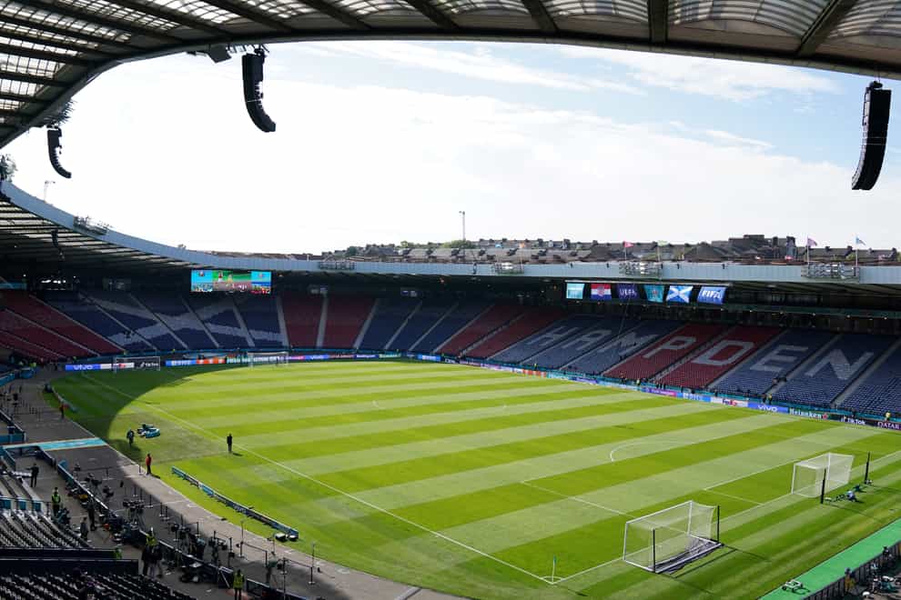 Hampden could be upgraded before potentially hosting Euro 2028 games (Owen Humphreys/PA)