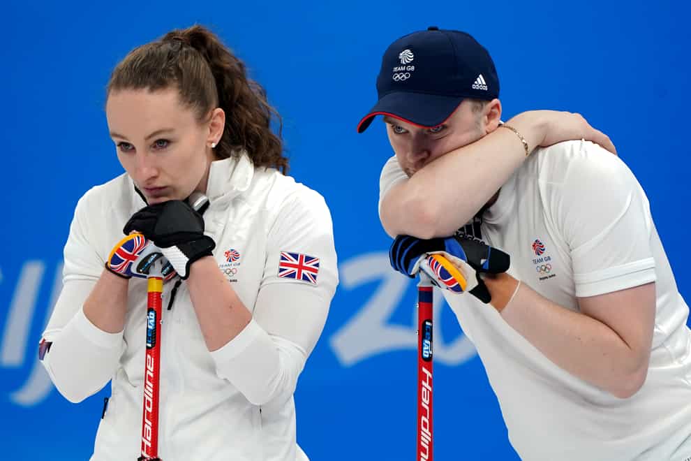 Jennifer Dodds and Bruce Mouat suffered disappointment in their semi-final (Andrew Milligan/PA)