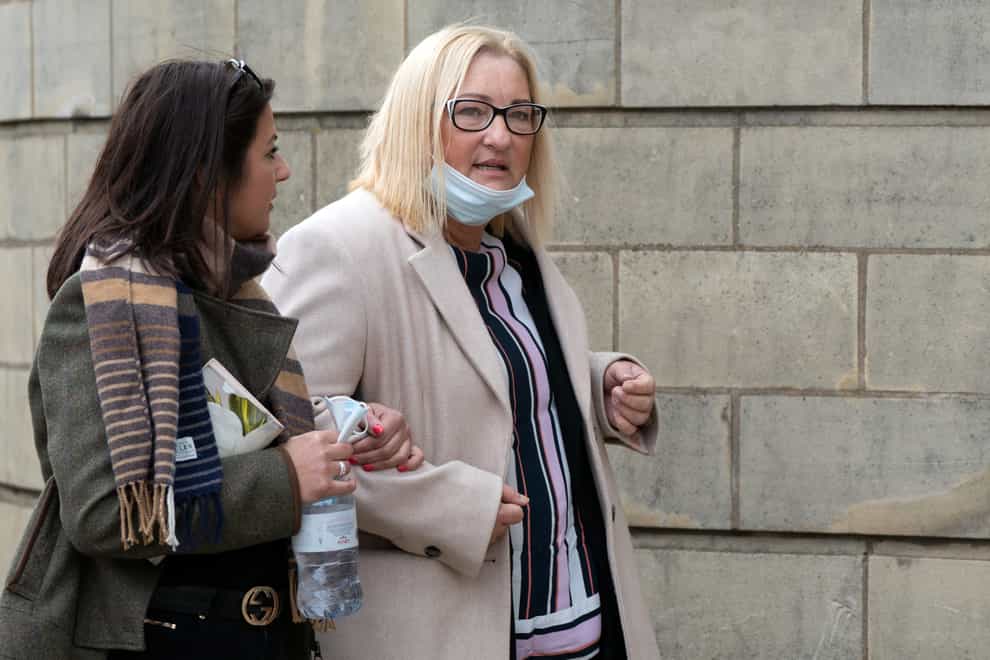 HMP Onley governor Victoria Laithwaite arrives at Northampton Crown and County Court for sentencing for sending Whatsapp messages to an inmate. Picture date: Monday February 7, 2022.