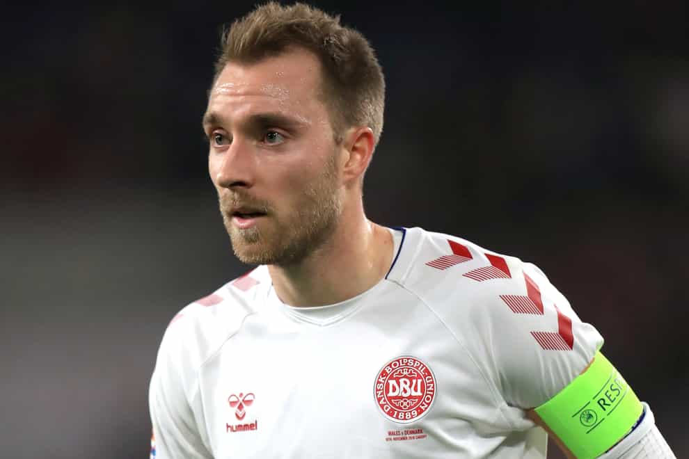 Christian Eriksen suffered a cardiac arrest while playing for Denmark at Euro 2020 (Mike Egerton/PA)