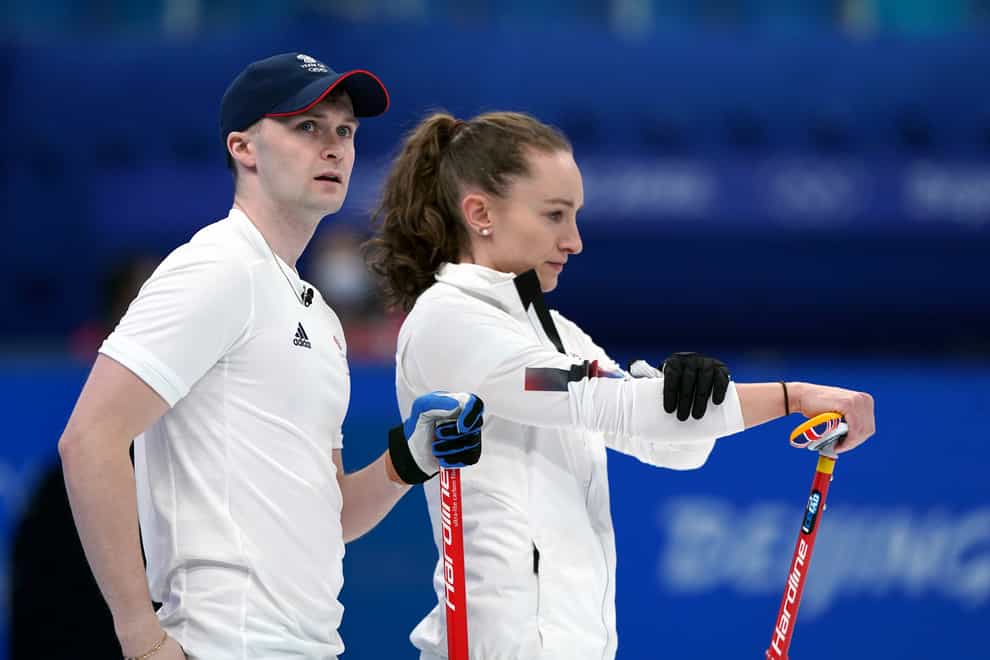 Bruce Mouat and Jennifer Dodds suffered defeat in their mixed curling bronze medal match (Andrew Milligan/:PA)