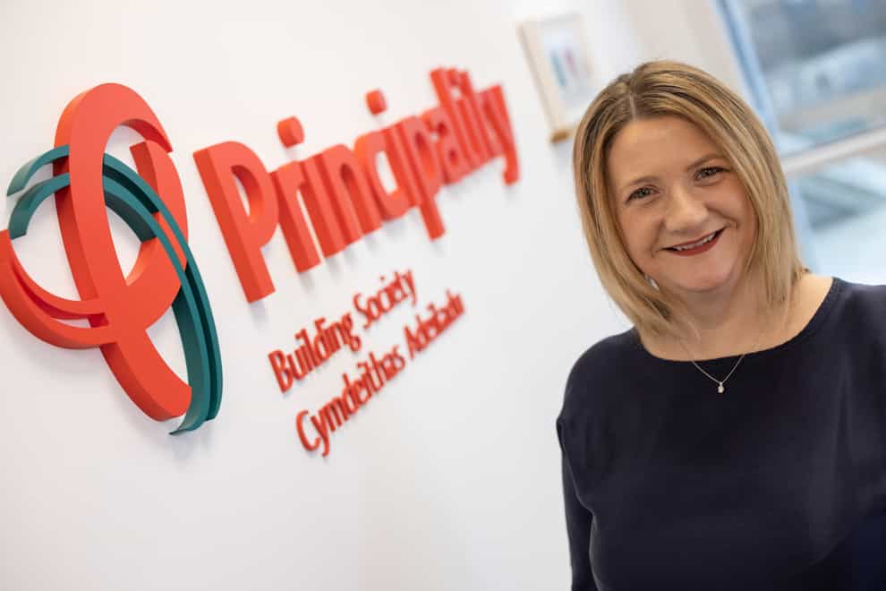 Julie-Ann Haines, CEO of Principality Building Society, said the mutual promises to maintain its branch presence in the towns and cities it currently operates in until 2025 at least (Huw John/Principality Building Society/PA)