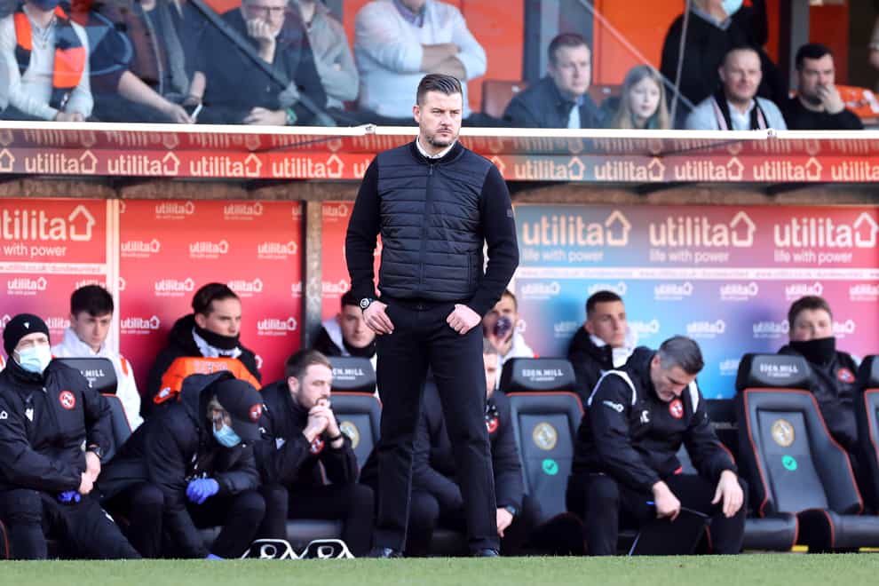 Dundee United manager Tam Courts is seeking improvement (Steve Welsh/PA)