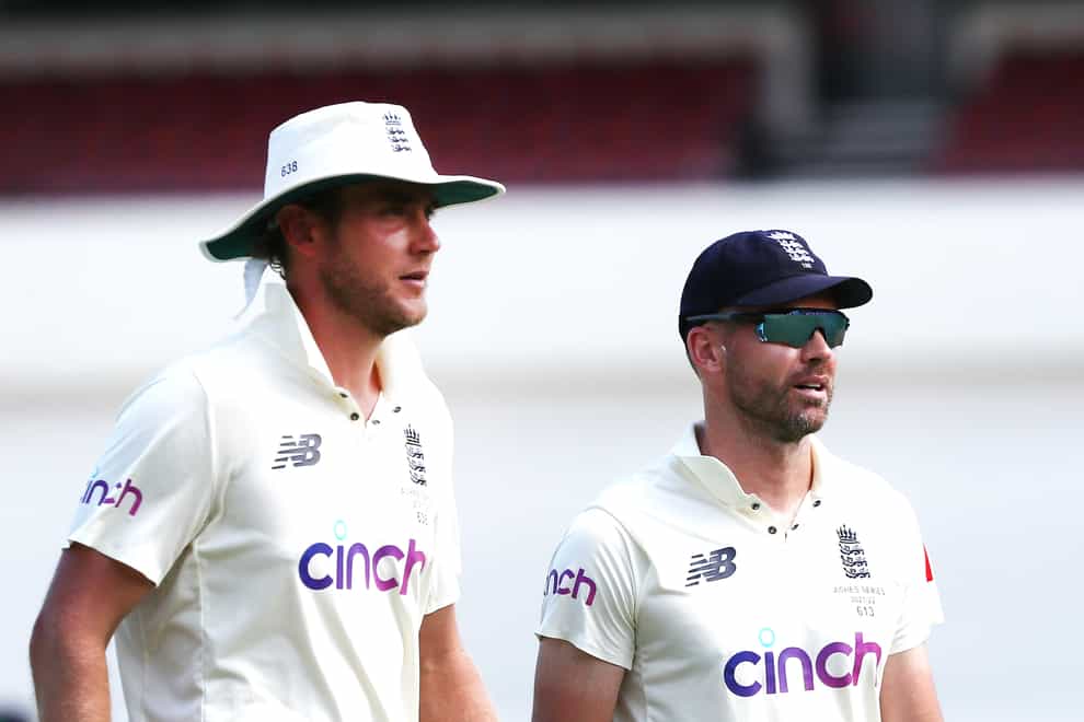 Stuart Broad (left) and James Anderson have been dropped (Jason O’Brien/PA)