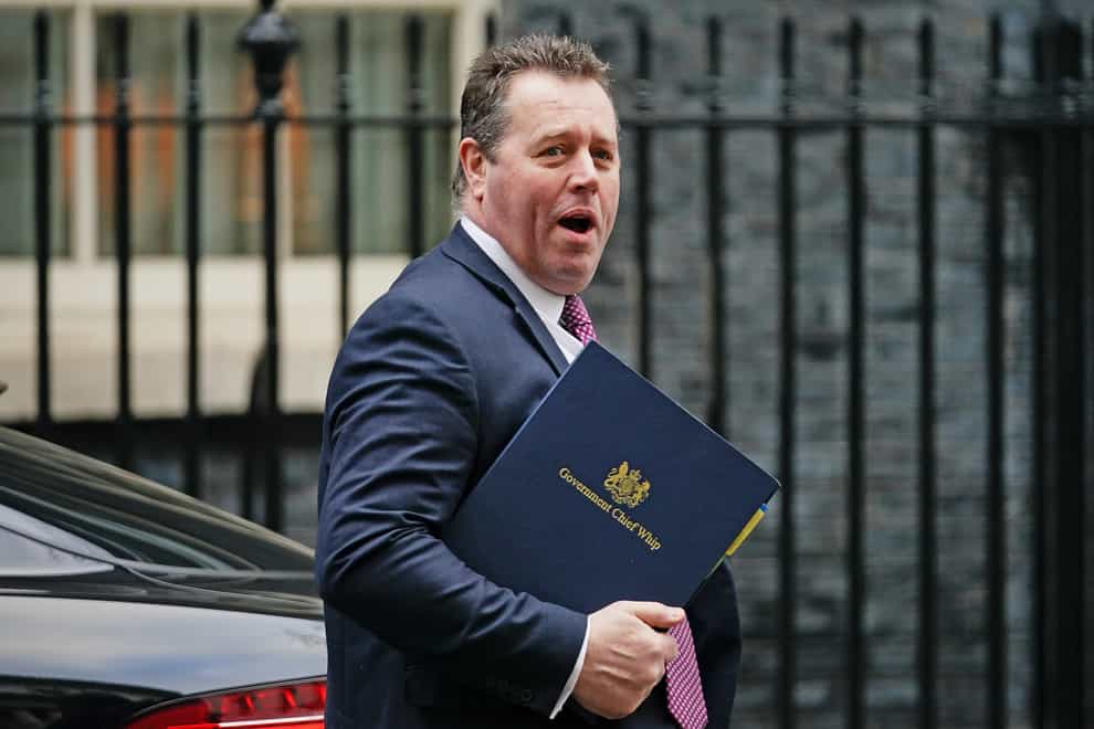 Mark Spencer arriving in Downing Street (PA)