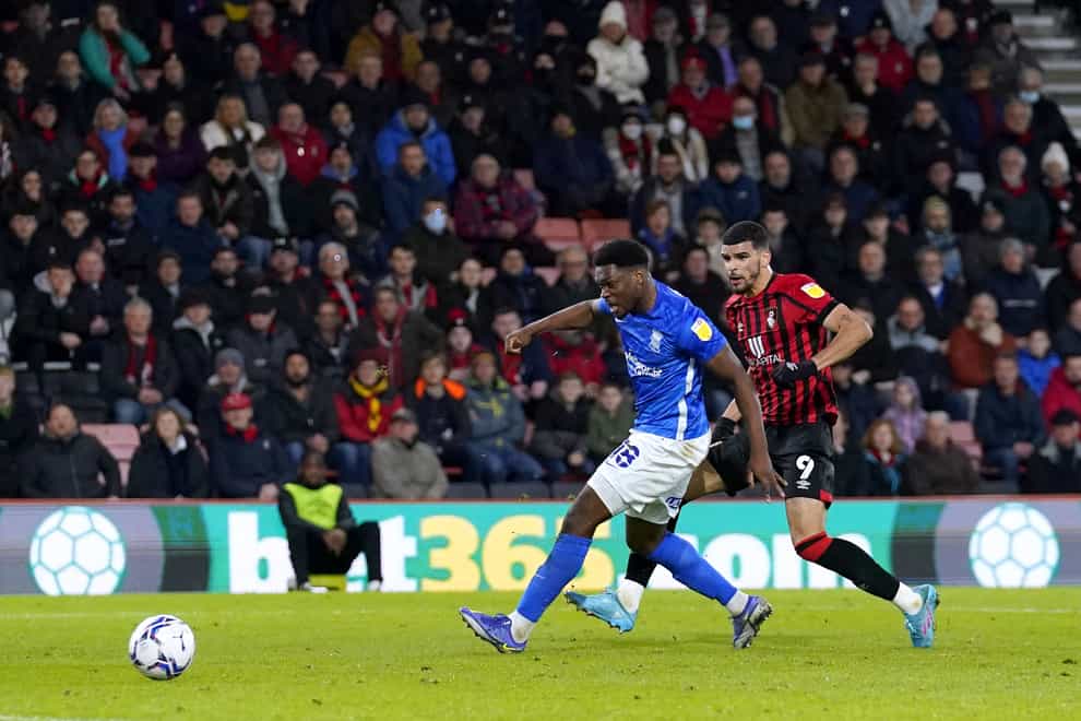 Dominic Solanke (right) helped Bournemouth to victory (Andrew Matthews/PA)