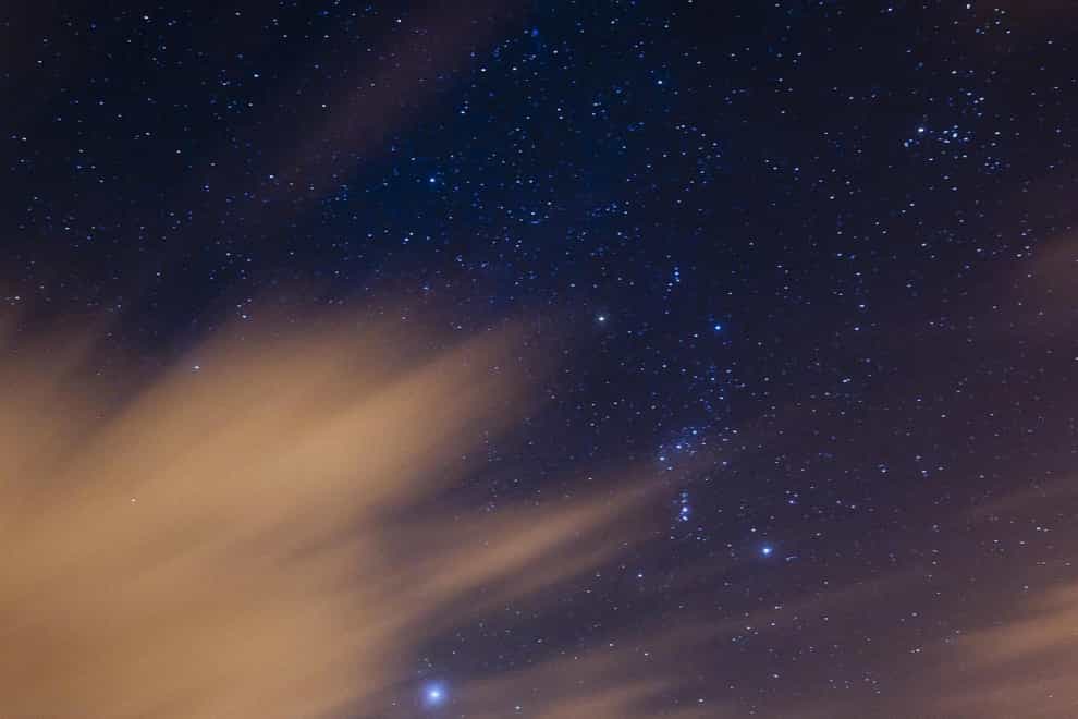 The night sky (Ben Birchall/PA)