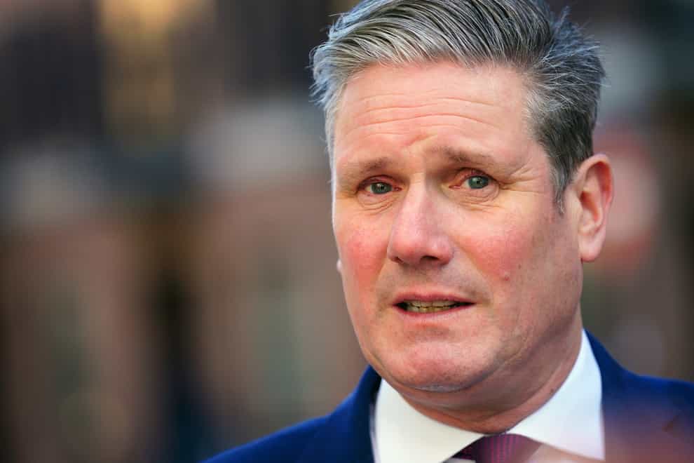 Sir Keir Starmer blamed the PM for the incident (Victoria Jones/PA)