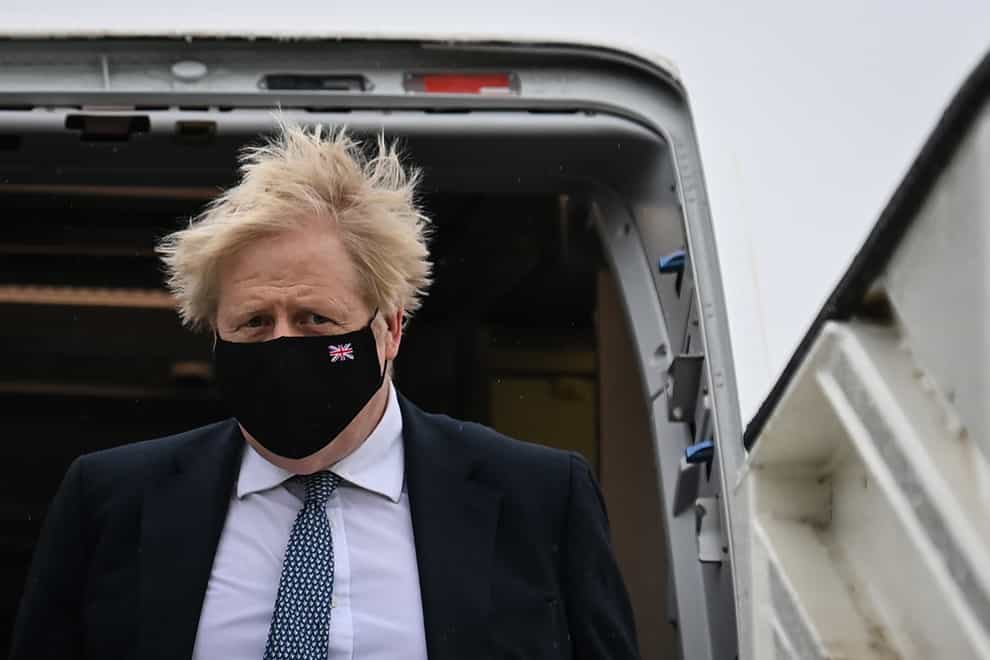 Prime Minister Boris Johnson arrives at Brussels Airport (Daniel Leal/PA)
