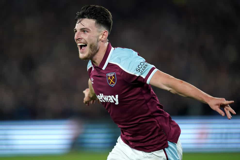 Declan Rice says he wants to win the biggest trophies (Mike Egerton/PA)