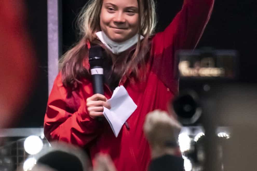Teen environmental activist Greta Thunberg, who is Swedish, joined a protest against the planned mine over the weekend (PA)