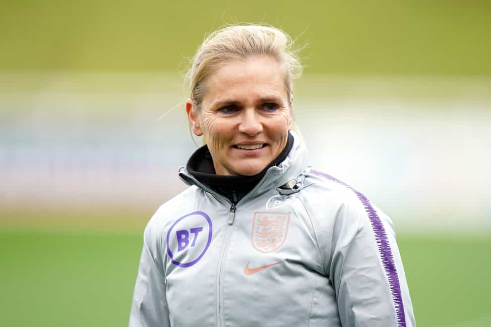 England manager Sarina Wiegman is gearing up for the Arnold Clark Cup (Tim Goode/PA).
