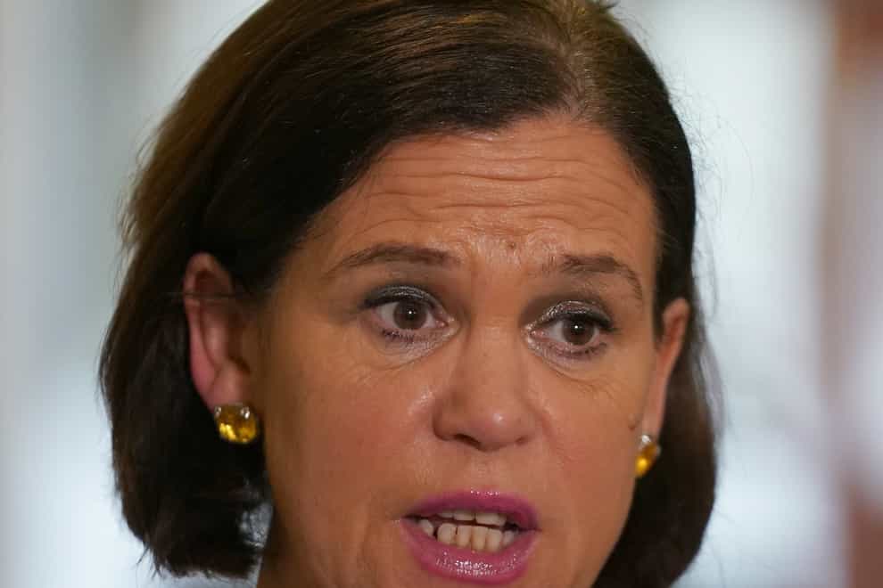 Mary Lou McDonald has congratulated the Queen on her Platinum Jubilee (Brian Lawless/PA)