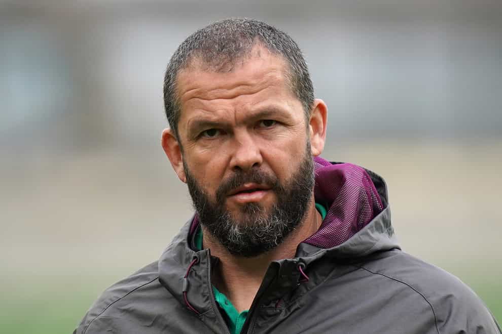 Ireland head coach Andy Farrell is preparing his team to face France (Niall Carson/PA)