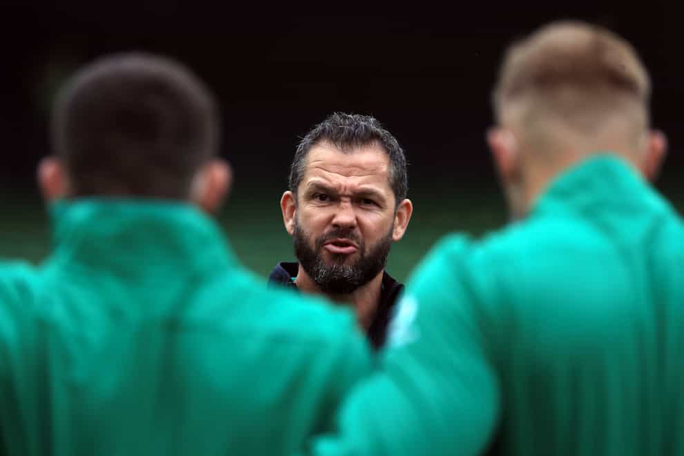 Andy Farrell must mastermind an Irish victory in Paris (Donall Farmer/PA)
