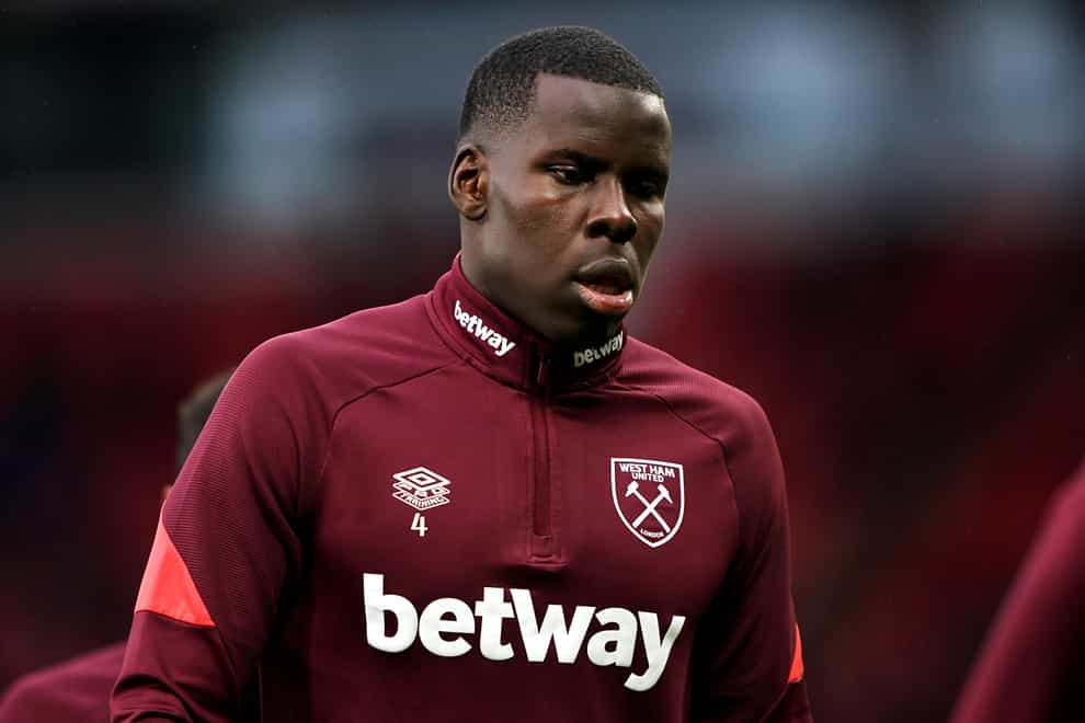 David Moyes says Kurt Zouma is available for West Ham selection at Leciester on Sunday despite the video showing him mistreating his pet cat (Zac Goodwin/PA Images).