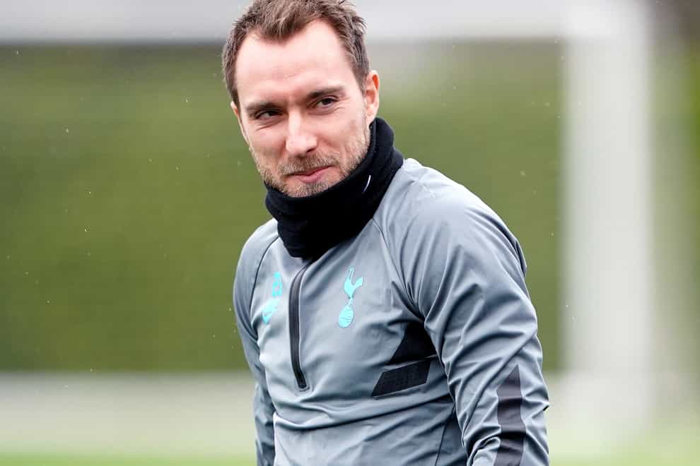 Thomas Frank insisted Christian Eriksen is “bubbling” and training well (Tess Derry/PA)