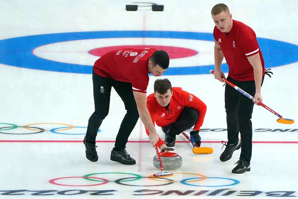 Bruce Mouat’s men’s curling team bounced back from a poor start to the day (Andrew Milligan/PA)