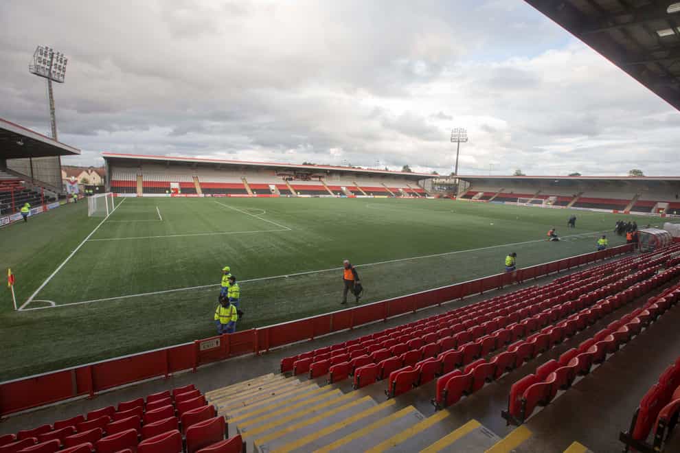 Airdrie claimed victory over Montrose at the Excelsior Stadium (Jeff Holmes/PA)