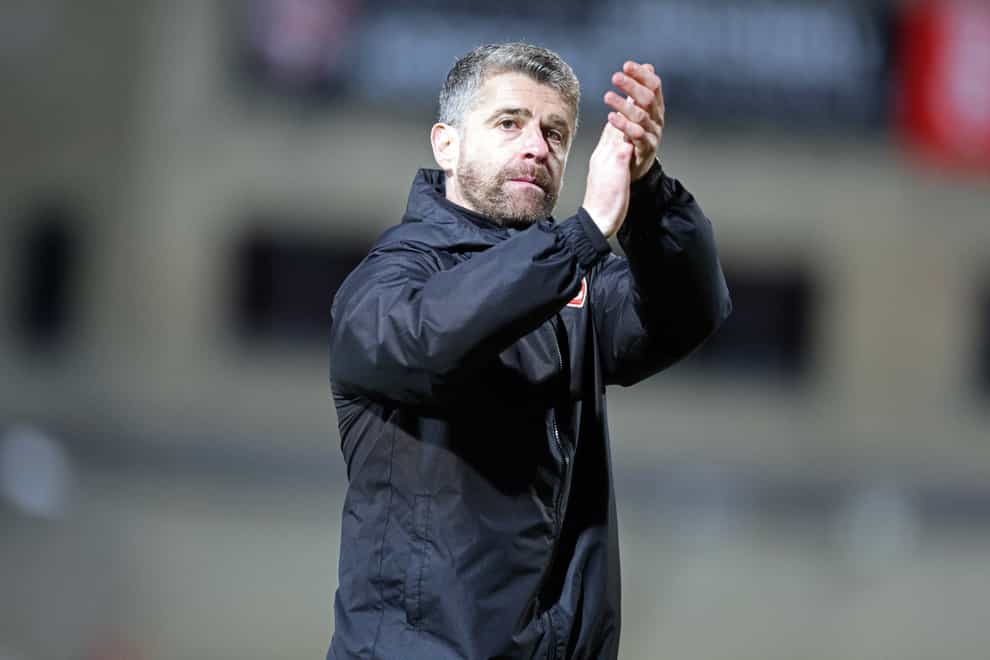 Stephen Robinson praised his side after they battled back for a draw (Richard Sellers/PA)