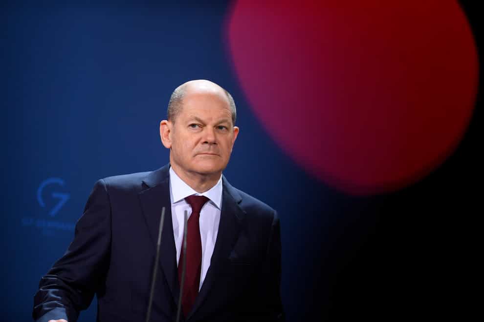 German Chancellor Olaf Scholz is flying to Ukraine and Russia this week (Christophe Gateau/Pool/AP)