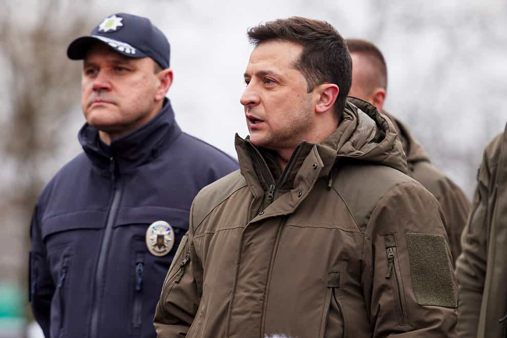 Volodymyr Zelensky’s comments this weekend indicate frustration at the warnings from Washington (Ukrainian Presidential Press Office via AP)