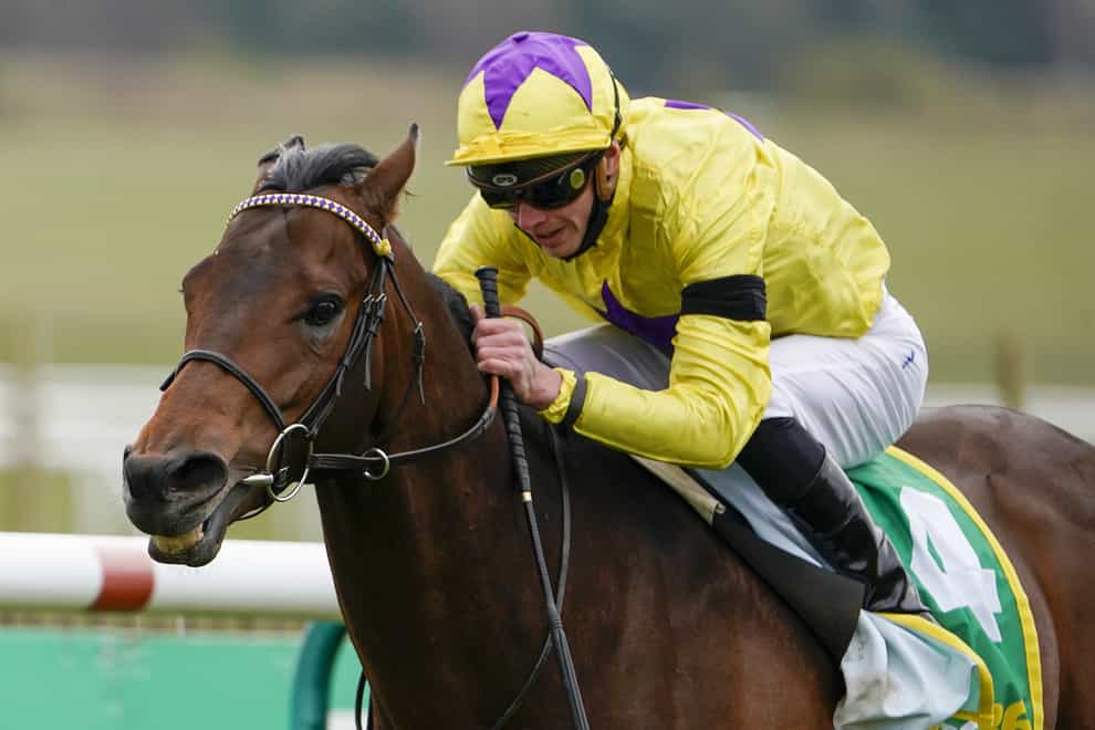 James Doyle riding My Oberon on their way to winning the bet365 Earl Of Sefton Stakes at Newmarket Racecourse. Picture date: Wednesday April 14, 2021 (Alan Crowhurst/PA)