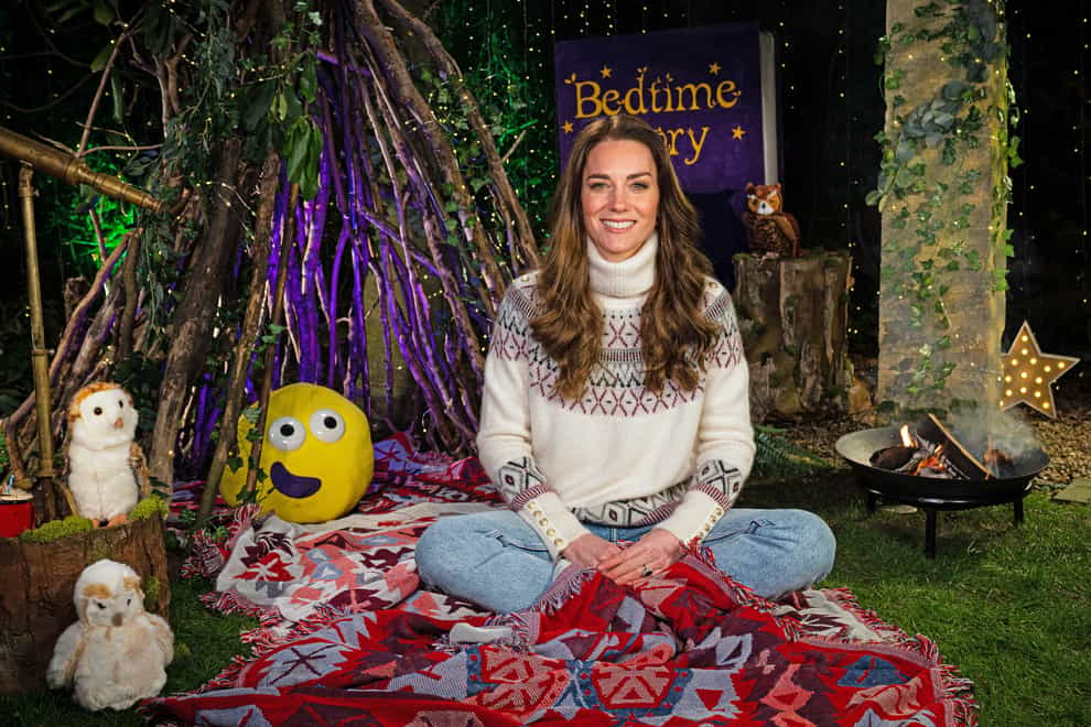 The Duchess of Cambridge reads a CBeebies Bedtime Story to mark Children’s Mental Health Week (Kensington Palace)