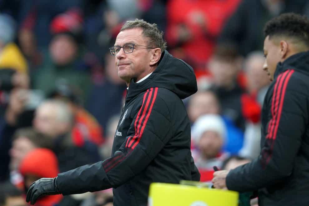 Ralf Rangnick acknowledged it was difficult to become a pressing team mid-season (Jon Super/AP)