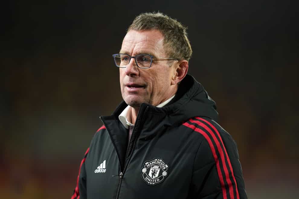 Manchester United interim manager Ralf Rangnick has seen his side lose the lead in their last three games. (Mike Egerton/PA)