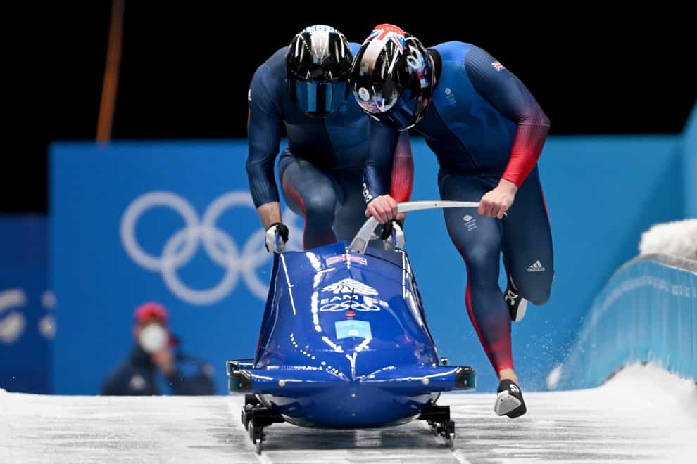 Brad Hall and Nick Gleeson endured a disappointing start to their bobsleigh campaign (Michael Kappeler/DPA)