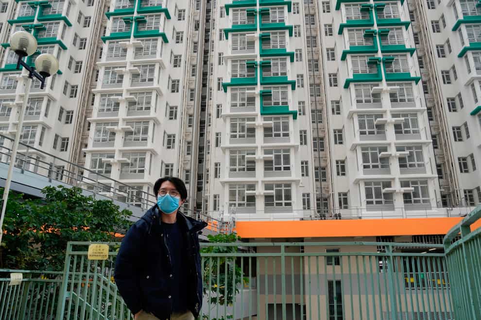 These public housing units in the Lai King Estate that have yet to be occupied will be designated as quarantine stations (Kin Cheung/AP)