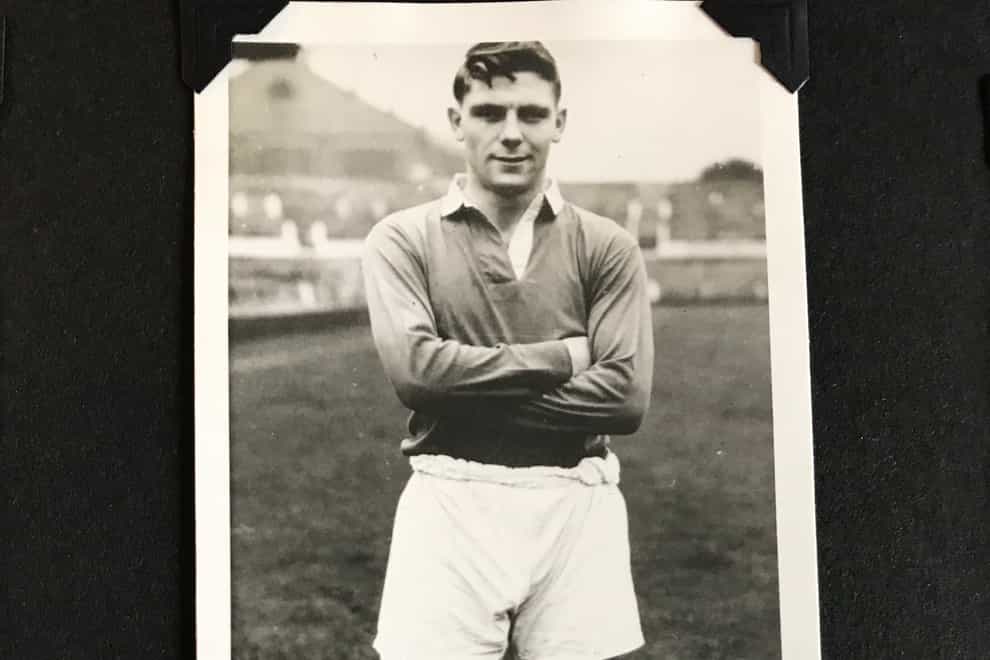 Duncan Edwards died 15 days after being pulled from the wreck of the Munich air disaster (Graham Budd Auctions/PA)