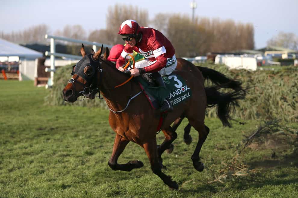 Tiger Roll on his way to winning the National (Nigel French/PA)