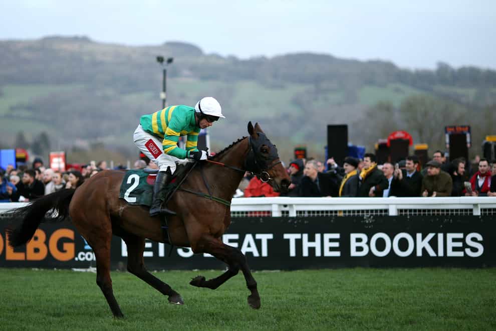 Any Second Now in action at Cheltenham (Paul Harding/PA)