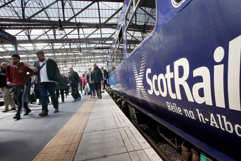 Services in the affected areas will end from 4pm on Wednesday, Scotrail has said (Danny Lawson/PA)