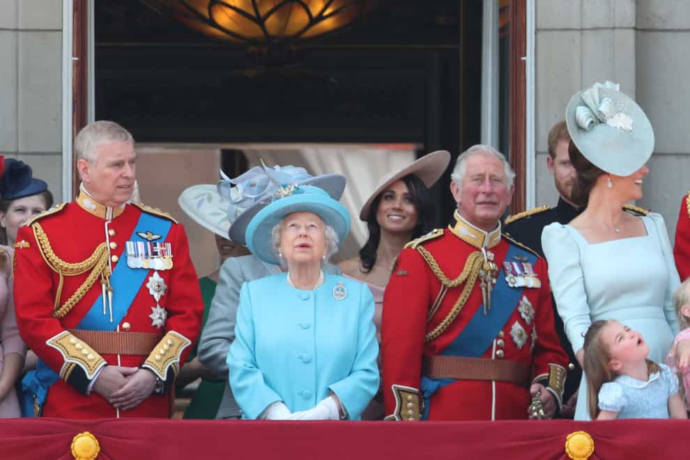 The Duke of York with the royal family (Yui Mok/PA)