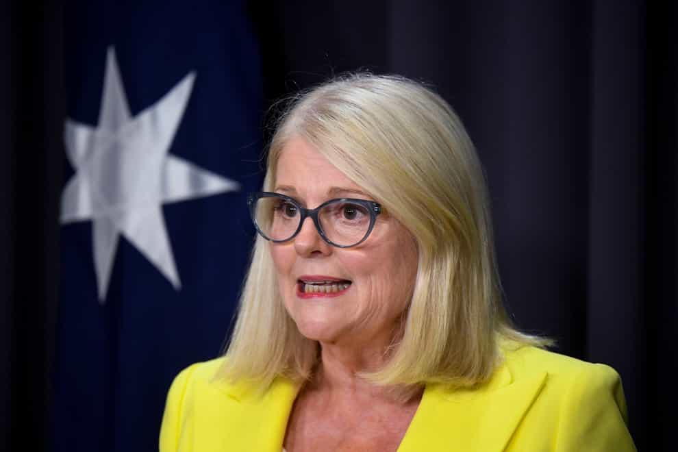 Home Affairs Minister Karen Andrews said Australia is adding the US-based far-right extremist group National Socialist Order and Palestinian group Hamas to its list of outlawed terrorist organisations (Lukas Coch/AAP/AP)