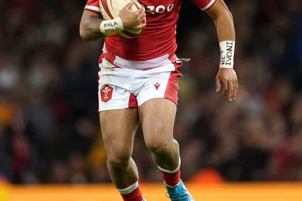 Wales centre Uilisi Halaholo has suffered a lacerated eyelid ahead of the Guinness Six Nations clash with England (David Davies/PA)