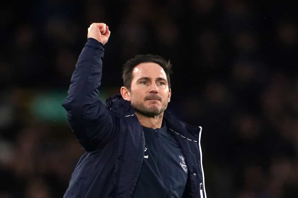 Frank Lampard is now looking to improve Everton’s away form after last week’s home win against Leeds (Peter Byrne/PA)