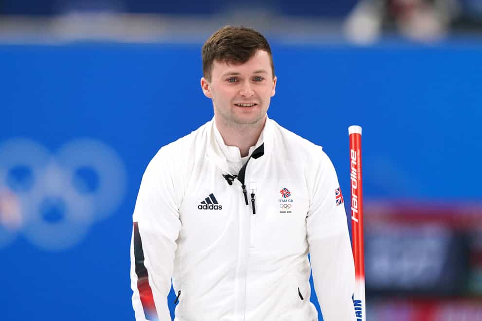 Great Britain’s Bruce Mouat helped lead the men’s curlers to the final (Andrew Milligan/PA)