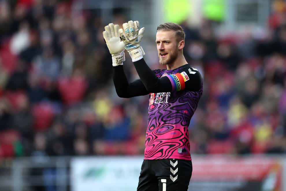 Bristol City goalkeeper Daniel Bentley will make his first start for two months against Middlesbrough on Saturday (Bradley Collyer/PA)
